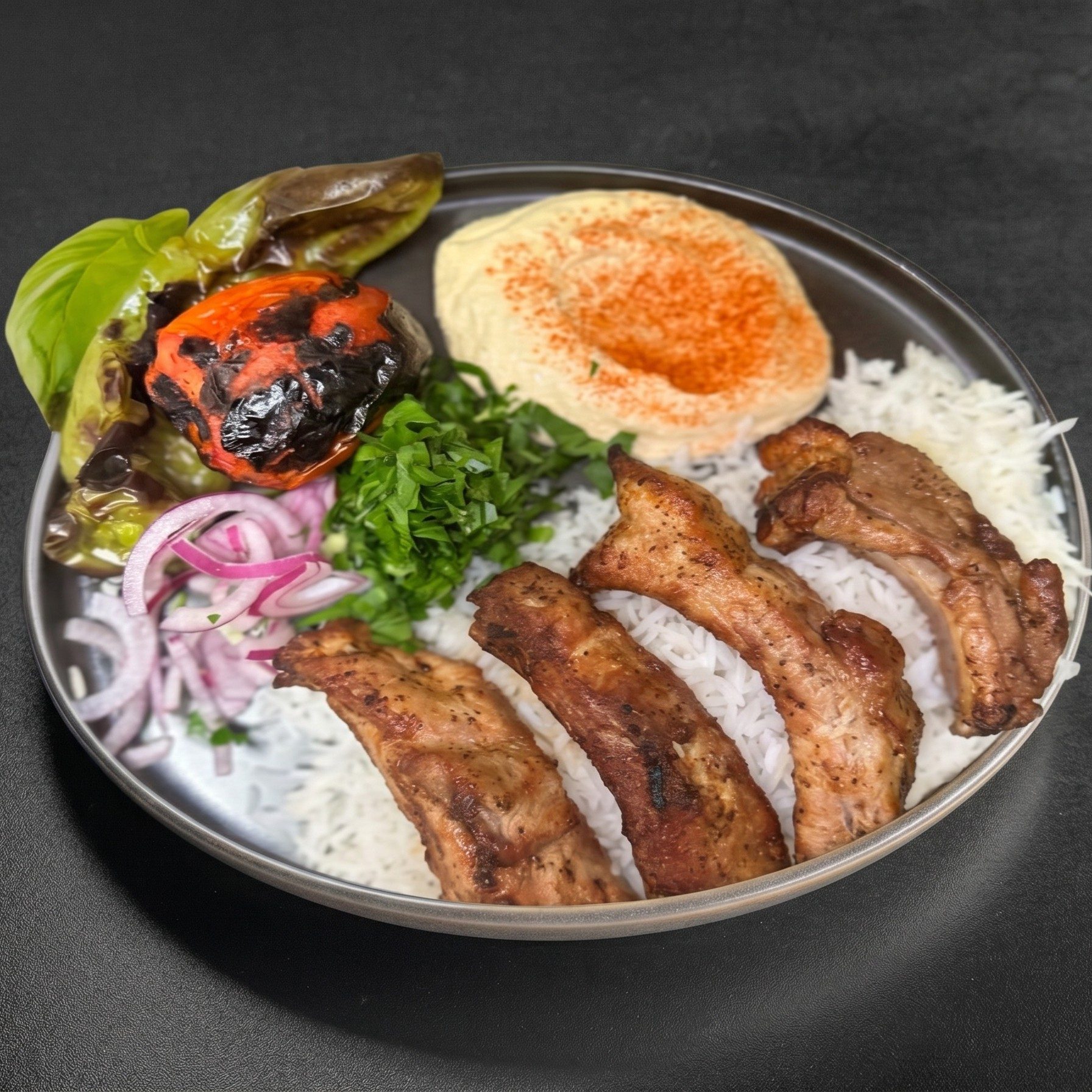 Pork Ribs Plate.