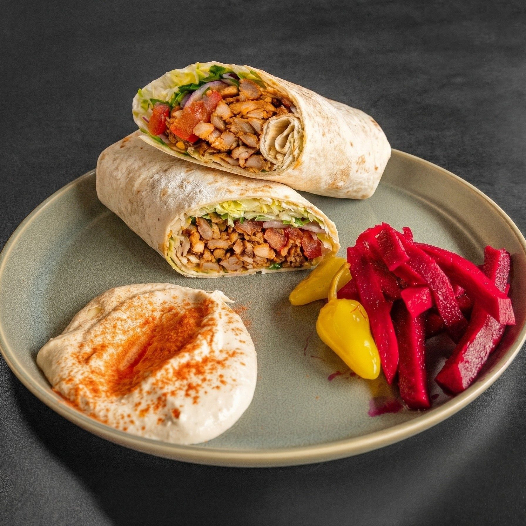 Beef Shawarma Wrap.
