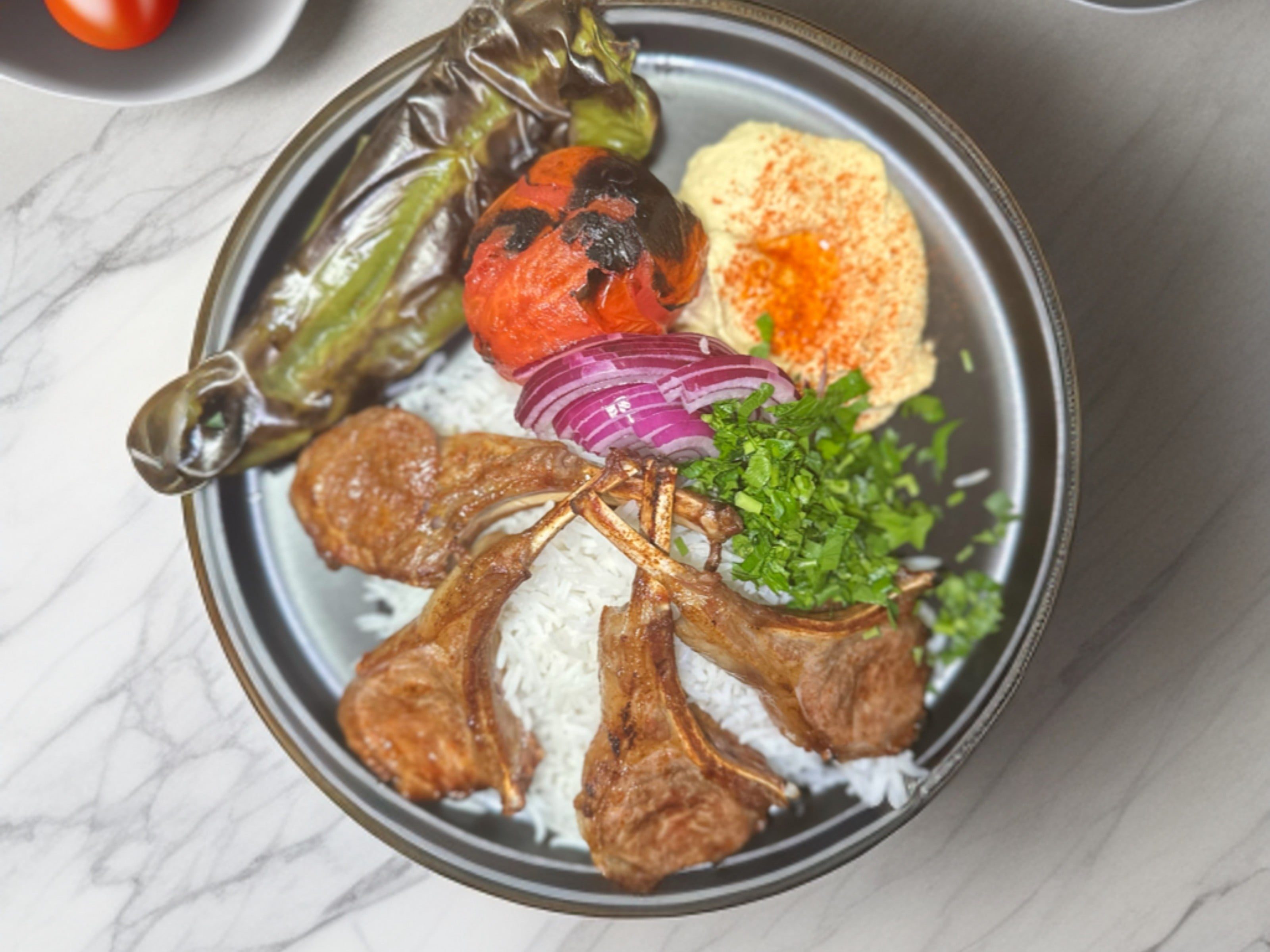 Lamb Chops Plate.