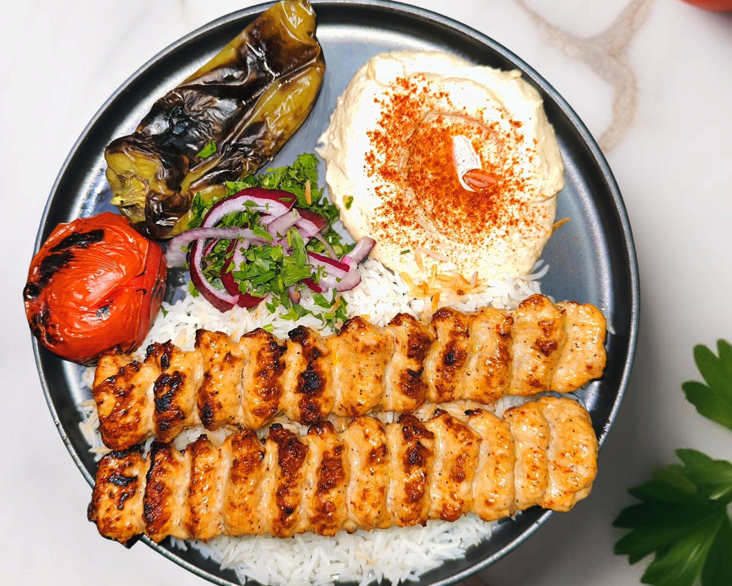 Chicken Lule Plate.