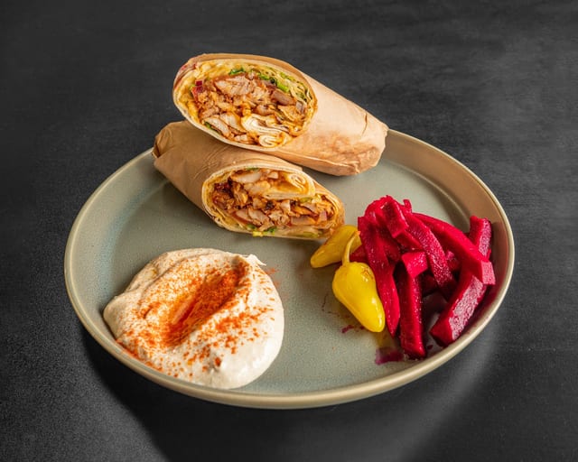Pork Shawarma Wrap.